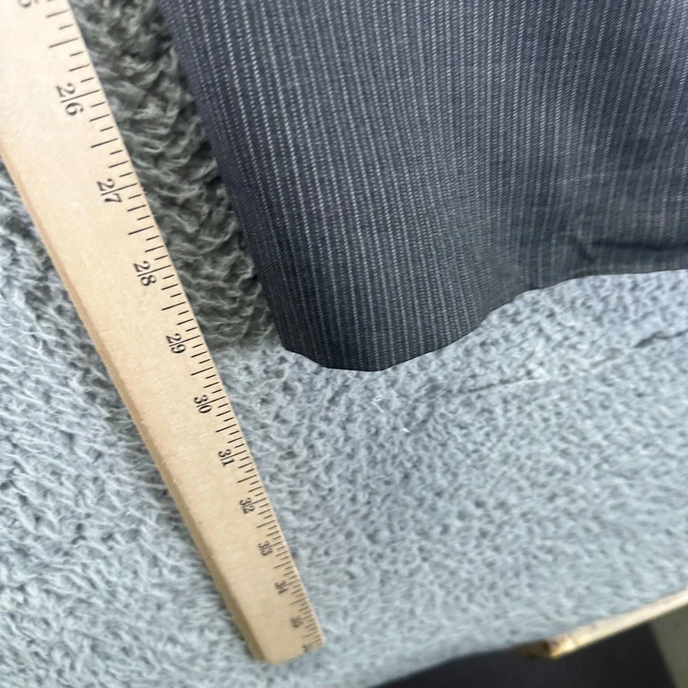 Banana Republic Pant 38x30 Gray Pinstripe Wool Dress Straight Preppy Business
